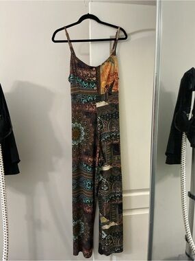 Bohemian Patchwork Wide-Leg Jumpsuit - Multicolor Desigual from Spain